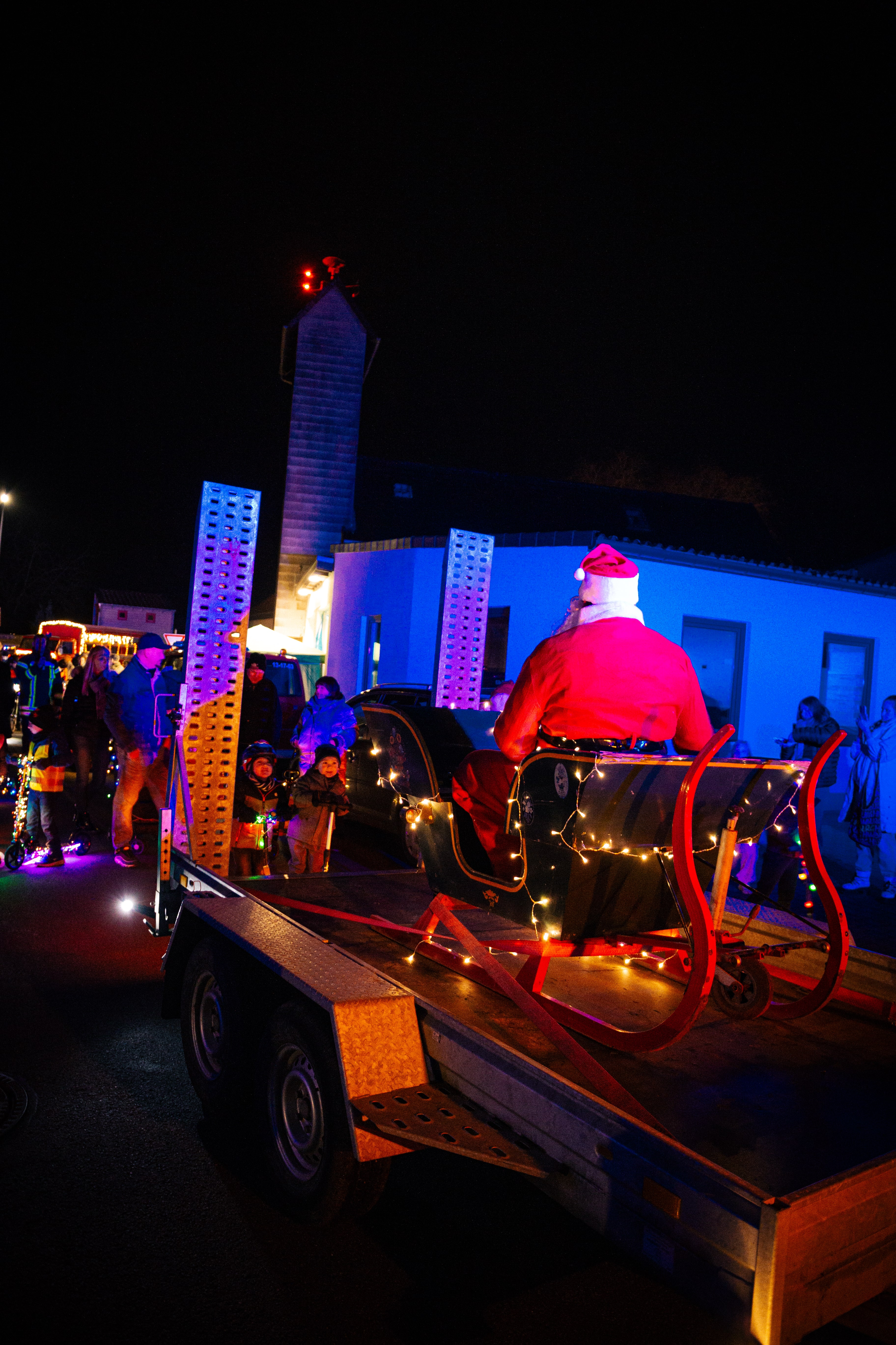 Weihnachtsmann besucht Fleckschen Weihnachtsmarkt